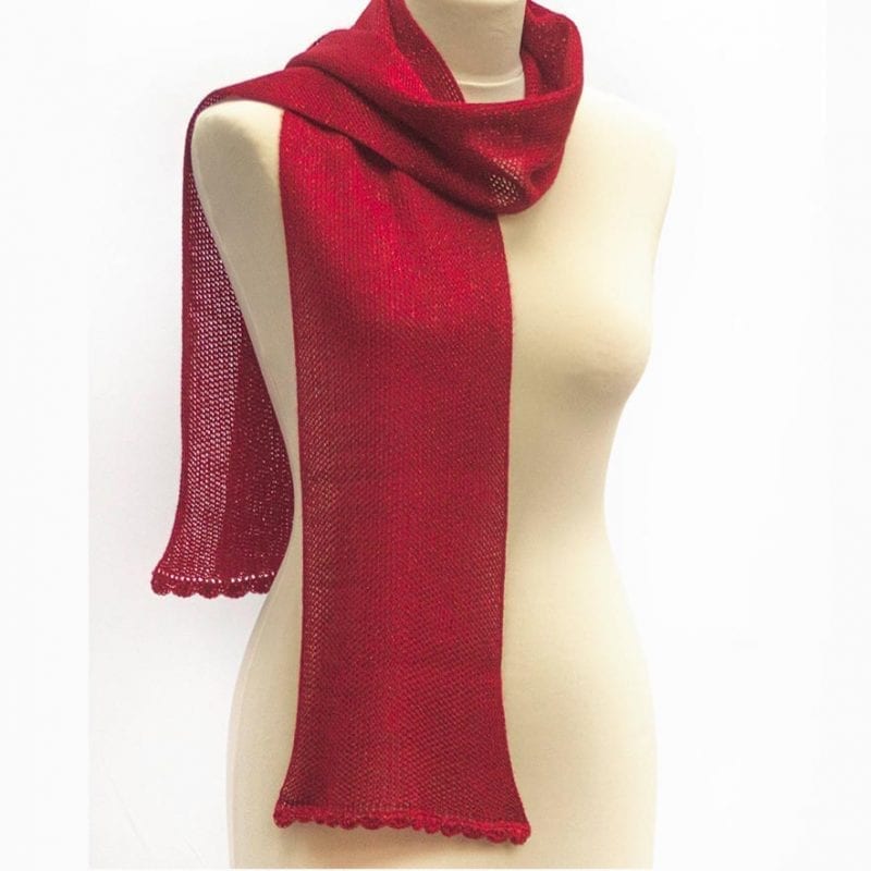 Grace Scarf - Ruby Red